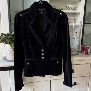 Vintage look Black Velvet jacket